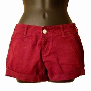 Aeropostale Burgundy Shorts, Size 000 *runs big